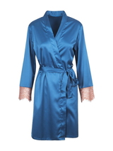 LingaDore Nacht Cedar Wood petrol kimono