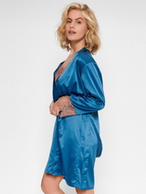 LingaDore Nacht Cedar Wood petrol kimono