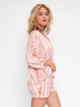 LingaDore Nacht Tie-Dye Hippie orange/print pyjama-hose