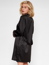 LingaDore Nacht In love with embroidery schwarz/kupfer kimono
