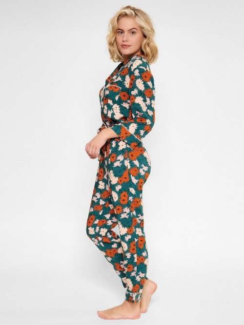 LingaDore Nacht Retro grün/print jumpsuit