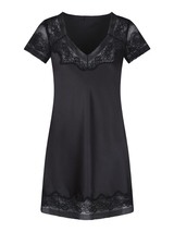 LingaDore Nacht Delicate Black schwarz nachtkleid