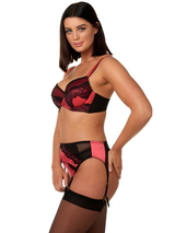 After Eden D-Cup & Up Nikita rot/schwarz strumpfhalter