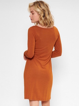 LingaDore Nacht Adobe Rose leder braun nachtkleid