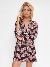 LingaDore Strand Paisley Love schwarz/print tunika