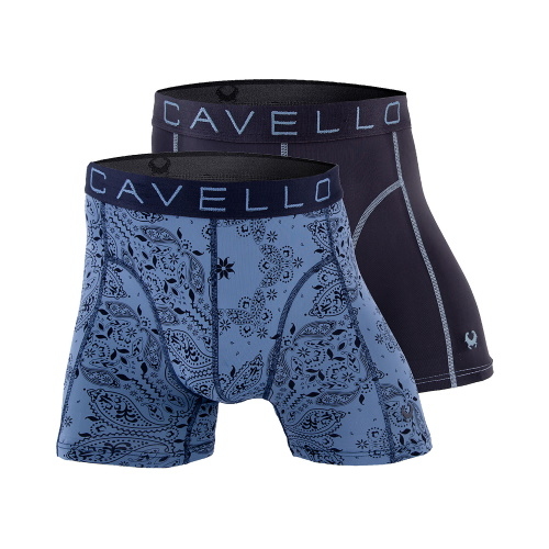 Cavello Paisley jeans blau sport boxershort