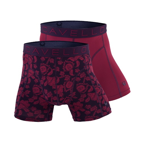 Cavello Paisley navy-blau/rot sport boxershort