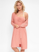 LingaDore Nacht Vanilla Coffee antique rose kimono