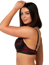 After Eden D-Cup & Up Naomi schwarz/rot vorgeformter bh