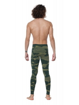 Starke Seele Camouflage grün/print thermo hose für männer