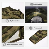 Starke Seele Camouflage grau/print herren thermo t-shirt
