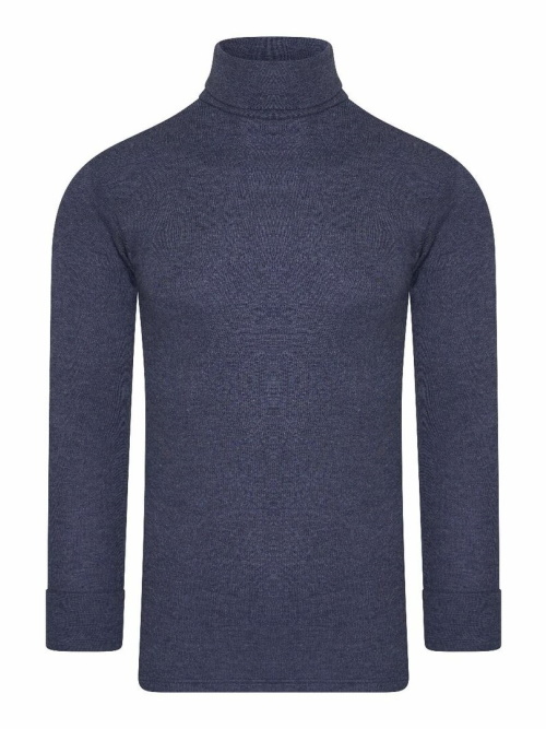 Beeren Unterwäsche Kragen blau unisex thermo t-shirt