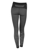 Starke Seele Animal grau/print thermo hose für frauen