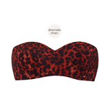 Marlies Dekkers Bademode Panthera rot/schwarz gemoldefer bikini bh