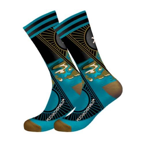 Muchachomalo Another One Bites türkis/print socks