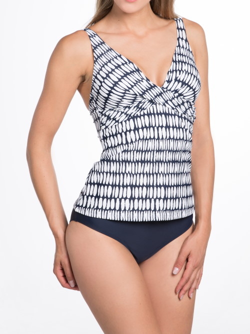 Bomain Koh Phi Phi navy-blau/weiß tankini set