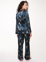 LingaDore Nacht SATIN grün/print pyjama