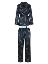 LingaDore Nacht SATIN grün/print pyjama