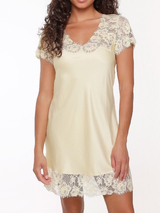 LingaDore Nacht Daily Satin french vanilla nachtkleid