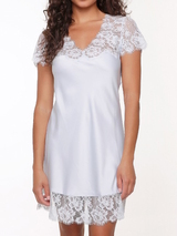 LingaDore Nacht Daily Satin illusion blue nachtkleid