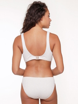 LingaDore Strand Fishbone elfenbein/print bikini slip