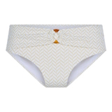 LingaDore Strand Fishbone elfenbein/print bikini slip