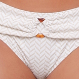 LingaDore Strand Fishbone elfenbein/print bikini slip