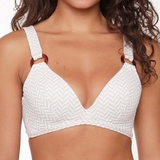 LingaDore Strand Fishbone elfenbein/print gemoldefer bikini bh