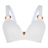 LingaDore Strand Fishbone elfenbein/print gemoldefer bikini bh