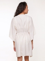LingaDore Strand Fishbone elfenbein/print kaftan