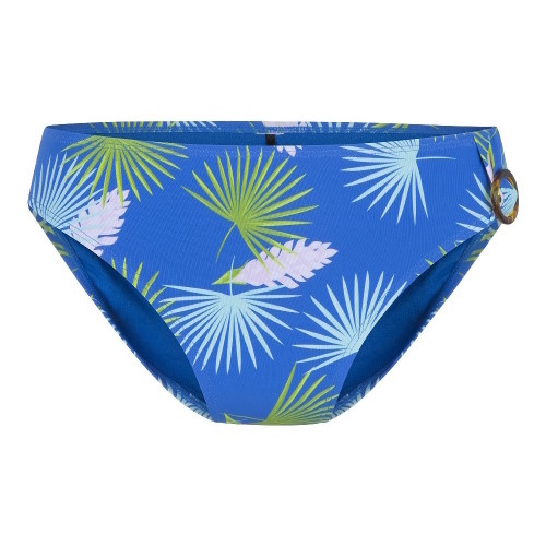 LingaDore Strand Palm Leaf blau/print bikini slip