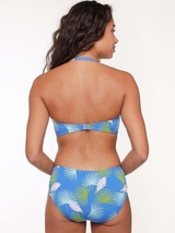 LingaDore Strand Palm Leaf blau/print gemoldefer bikini bh
