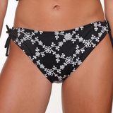 LingaDore Strand flowers All Over schwarz/weiß bikini slip