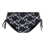 LingaDore Strand flowers All Over schwarz/weiß bikini slip