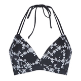 LingaDore Strand flowers All Over schwarz/weiß vorgeformter bh