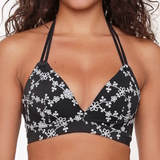 LingaDore Strand flowers All Over schwarz/weiß vorgeformter bh