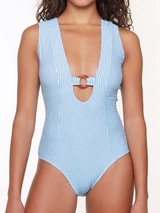 LingaDore Strand Blue Stripes blau/weiß badeanzüge
