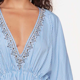 LingaDore Strand Blue Stripes blau/weiß tunika