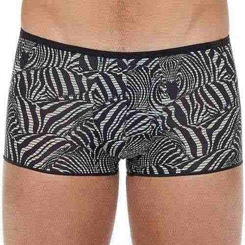 HOM Plume schwarz/weiß sport trunk
