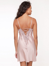 LingaDore Nacht Dust antique rose slipdress