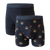 Zaccini Ban de Bom schwarz/print boxershort