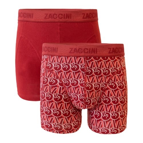 Zaccini V-sign Hand rot/print boxershort