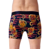 Muchachomalo Leaves blau/print boxershort