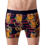 Muchachomalo Leaves blau/print boxershort