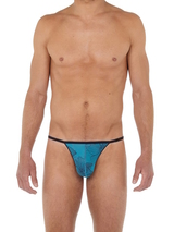 HOM Fano Plume türkis/print männer string