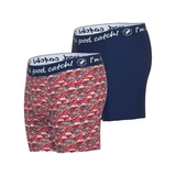 Ein Fisch namens Fred Fish rot/print boxershort