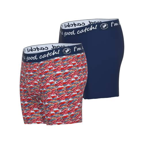 Ein Fisch namens Fred Fish rot/print boxershort