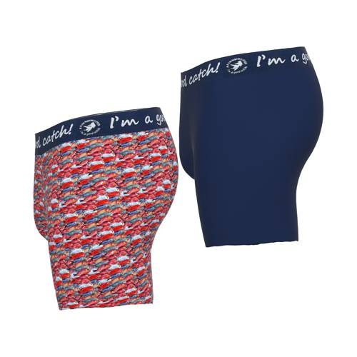 Ein Fisch namens Fred Fish rot/print boxershort
