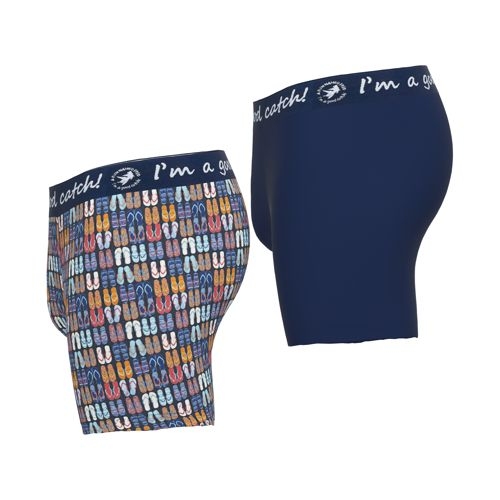 Ein Fisch namens Fred Flip Flops blau/print boxershort