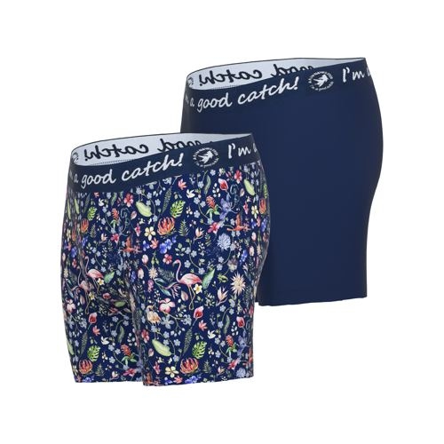 Ein Fisch namens Fred Flamingo navy-blau/print boxershort
